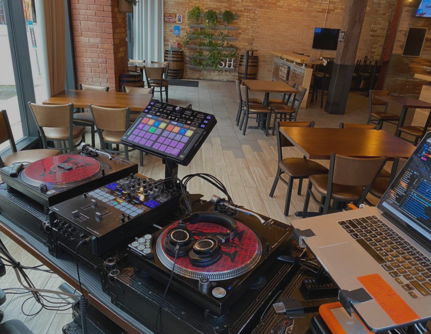 DJ setup at Social House