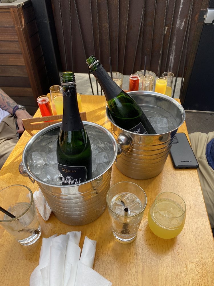 Champagne and mimosas